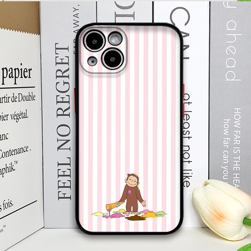 Cartoon Striped Monkey Holding - Phone Cases Y2K 评论和价格